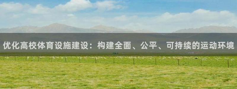 意昂体育4平台注册流程视频：优化高校体育设施建设：构建全面、