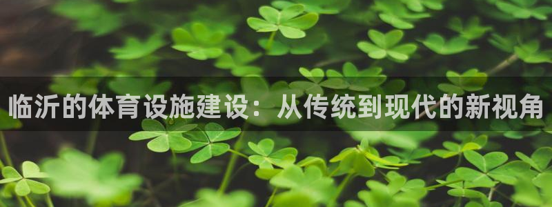 意昂4集团官网首页网址：临沂的体育设施建设：从传统到