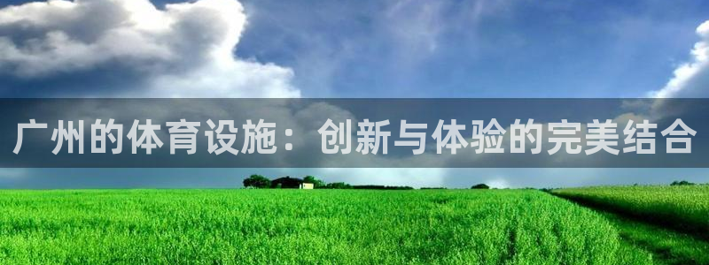 意昂体育4平台注册：广州的体育设施：创新与体验的完美