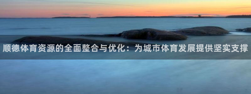 海南意昂体育4：顺德体育资源的全面整合与优化：为城市