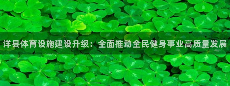 意昂4集团官网网址：洋县体育设施建设升级：全面推动全